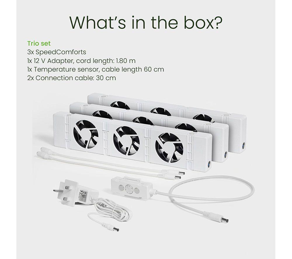 SPEEDCOMFORT Trioset Smart Radiator Fan - White image number 19 of 20