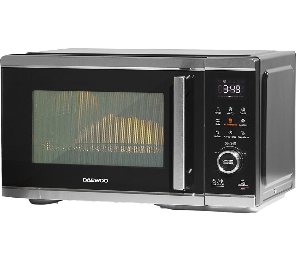 DAEWOO SDA2618GE Compact Combination Microwave - Silver & Black, Black,Silver/Grey