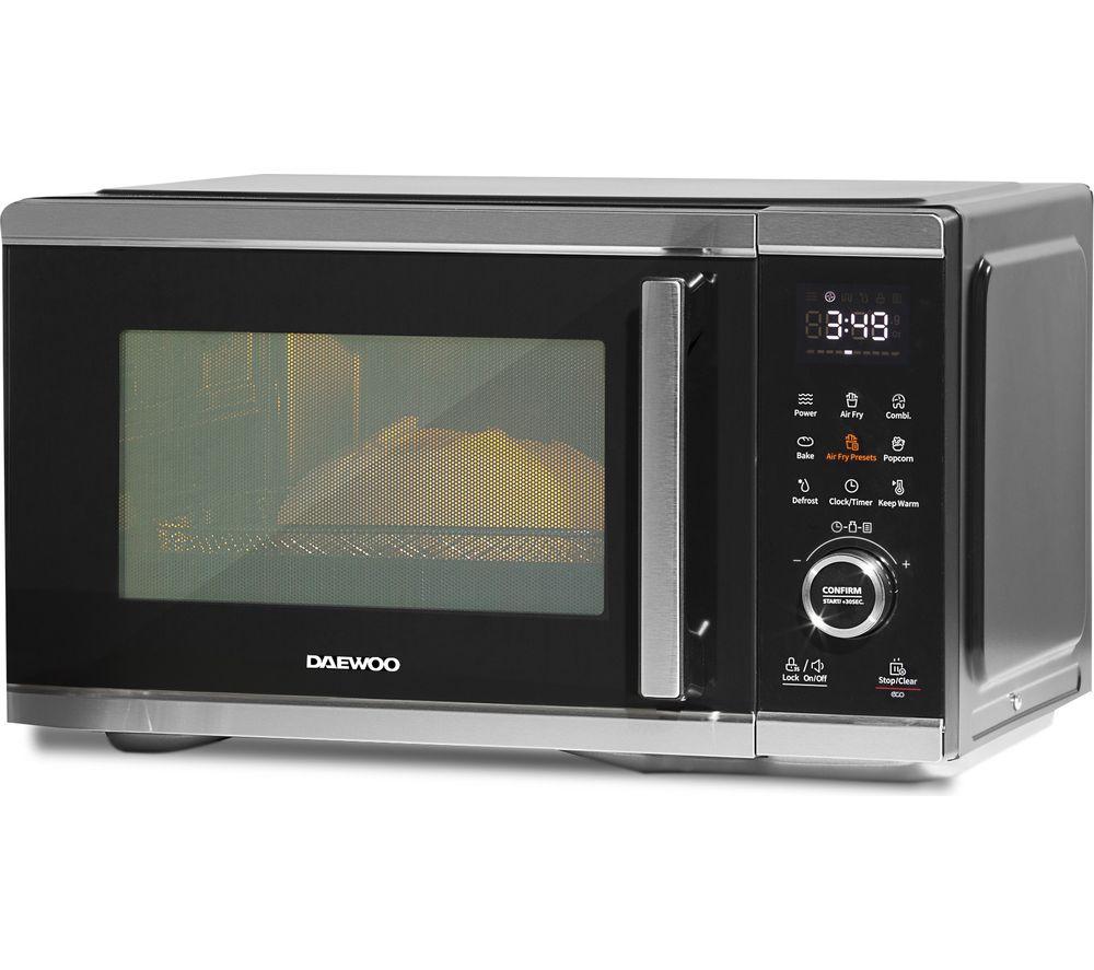 Daewoo Sda2618ge 5-In-1 Air Fryer Combination Microwave - Silver & Black, Silver/Grey,Black