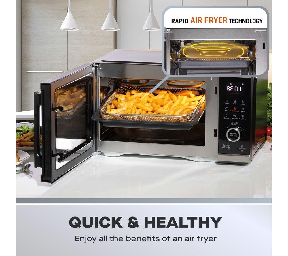 DAEWOO SDA2618GE 5-in-1 Air Fryer Combination Microwave - Silver & Black image number 5 of 8