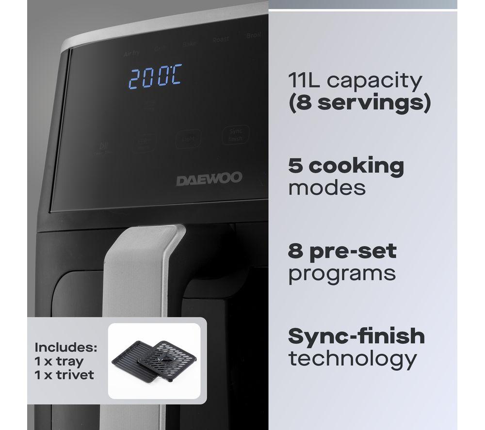 DAEWOO Actuate SDA2622GE Air Fryer - Black image number 2 of 6
