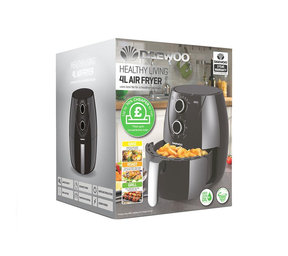 DAEWOO SDA2636GE Air Fryer - Black image number 5 of 5