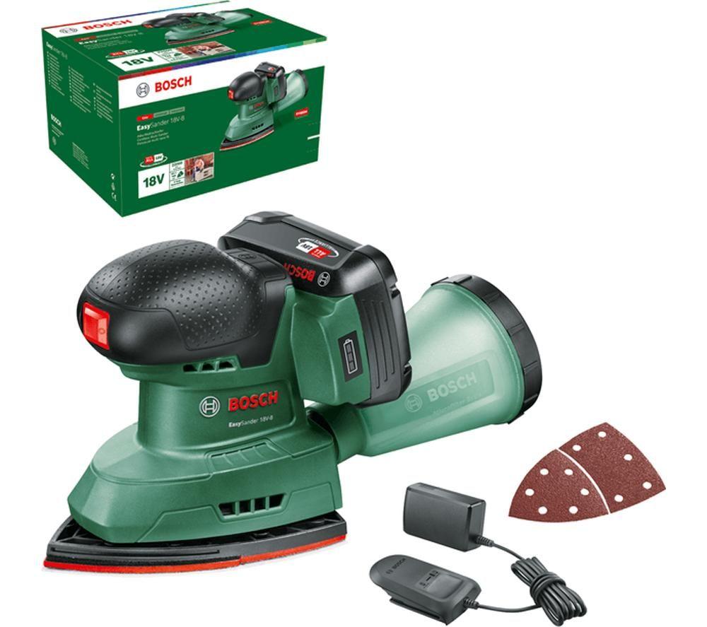 BOSCH EasySander 18V-8 Cordless Multi-Sander - Green & Black image number 2 of 3