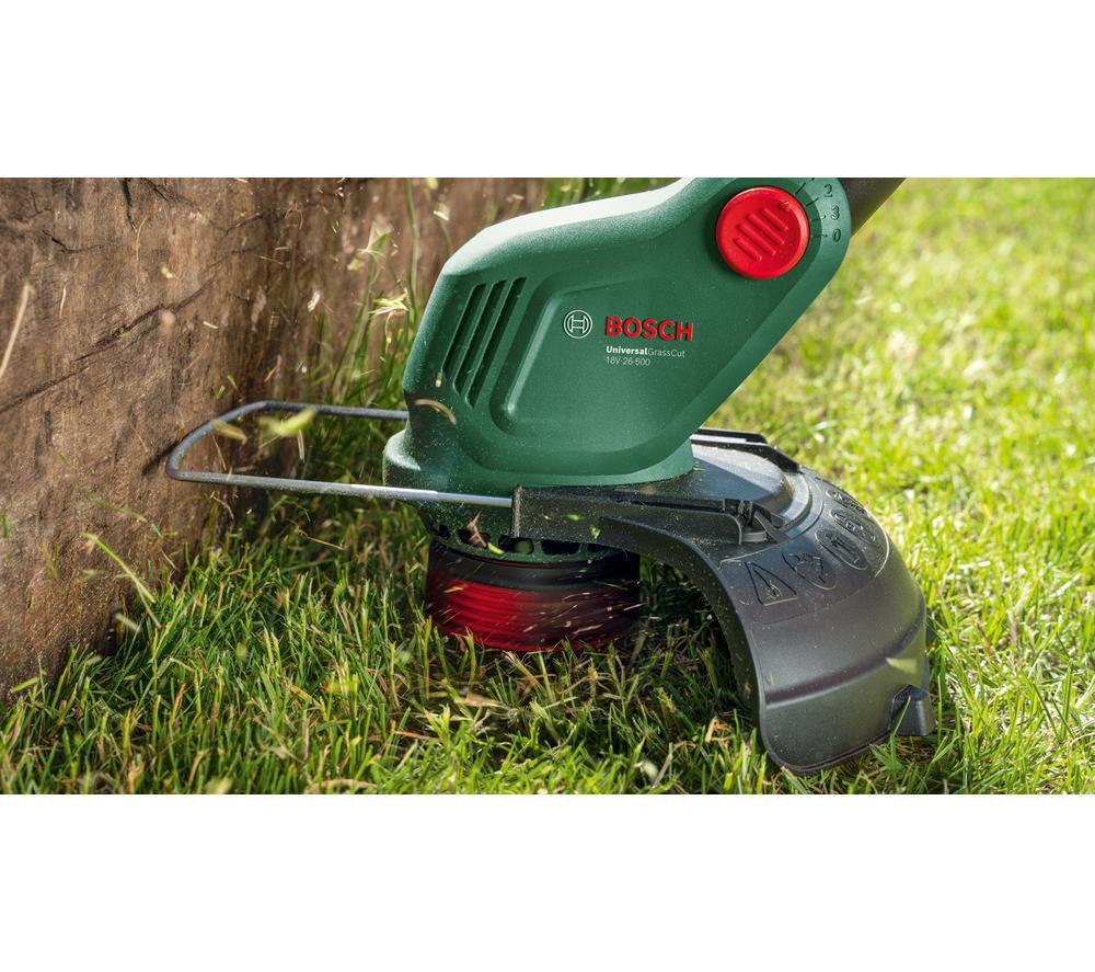 BOSCH UniversalGrassCut 18V-26-500 Cordless Grass Trimmer - Black & Green image number 6 of 12