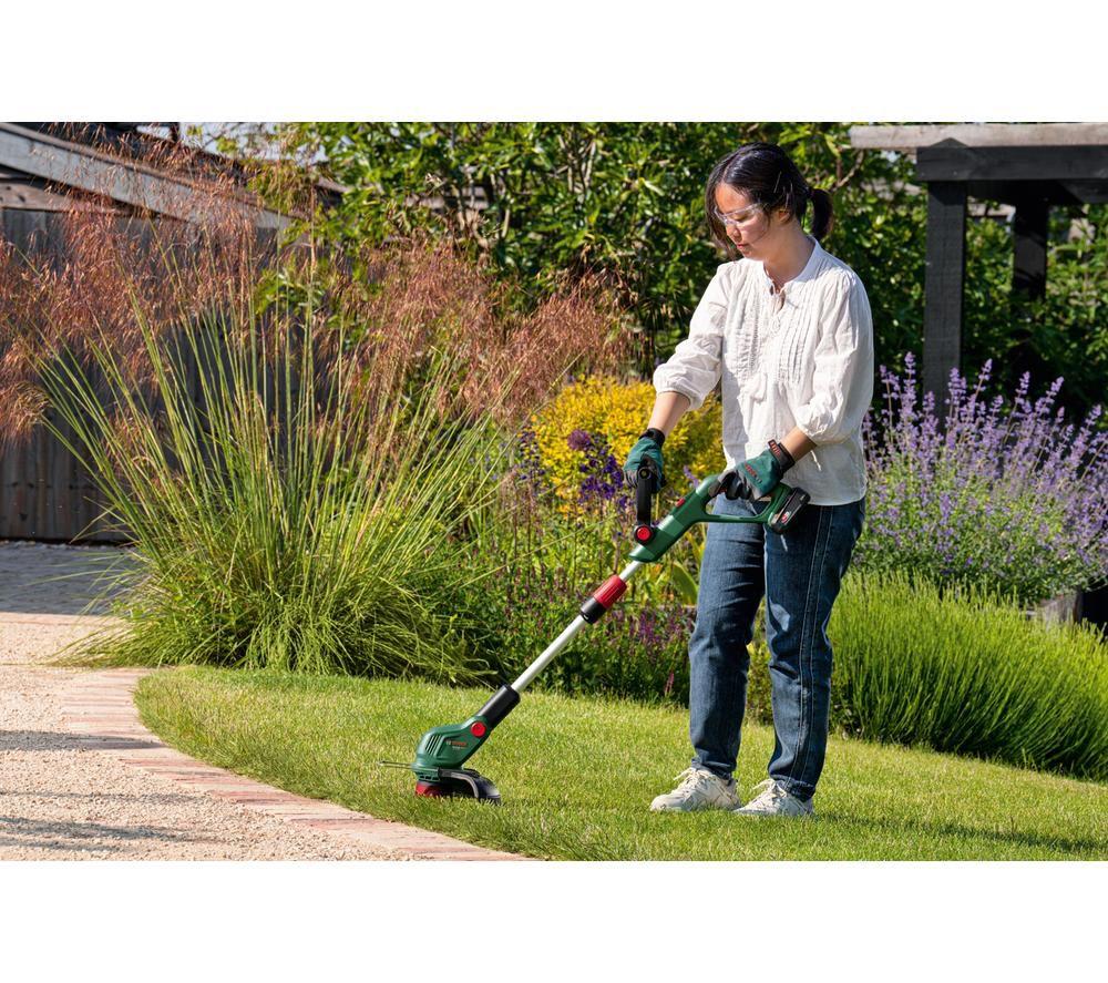 BOSCH UniversalGrassCut 18V-26-500 Cordless Grass Trimmer - Black & Green image number 10 of 12