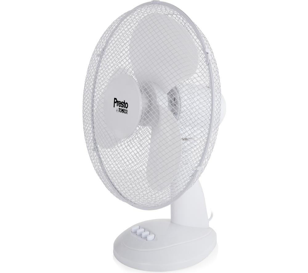 Buy TOWER Presto PT600003 Portable 16 Desk Fan White Currys