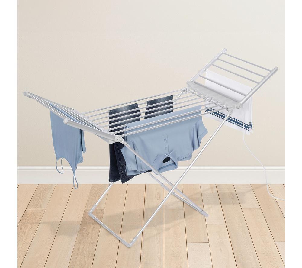 DAEWOO HEA1177GE Winged Heated Clothes Airer - Silver image number 3 of 3