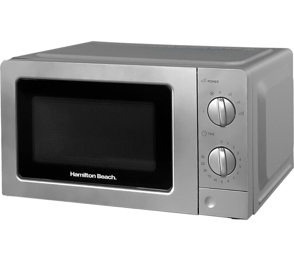 HAMILTON BEACH Rise Brushed HBKTMB Solo Microwave, Electric Kettle & 4-Slice Toaster Bundle - Silver image number 6 of 9