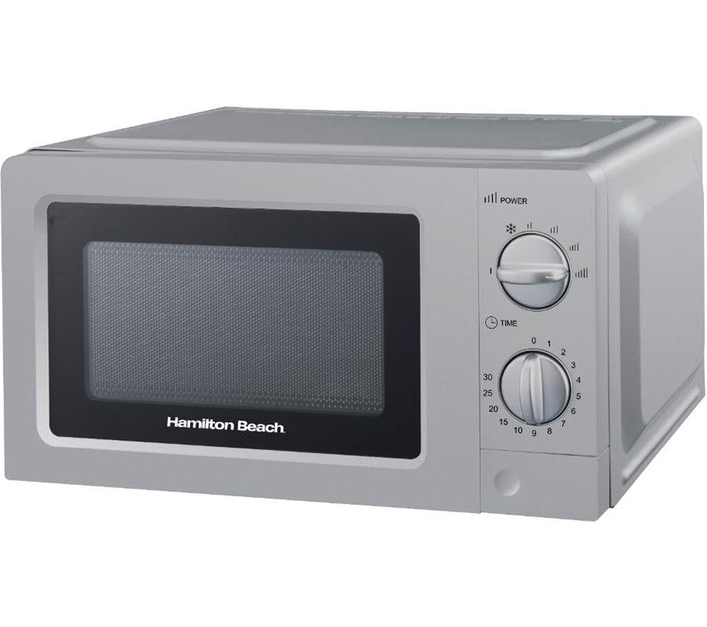 HAMILTON BEACH Rise Polished HBKTMP Solo Microwave, Electric Kettle & 4-Slice Toaster Bundle - Silver image number 4 of 7