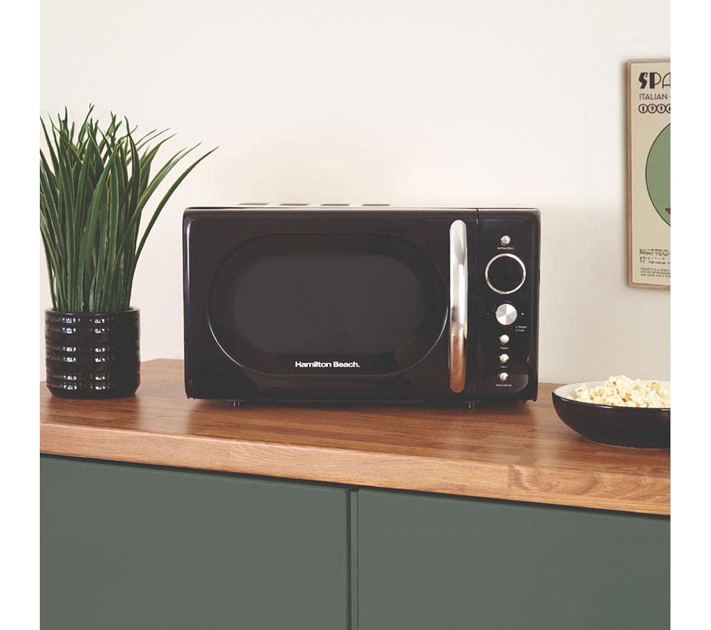 HAMILTON BEACH Retro HB70H20B Compact Solo Microwave - Black image number 10 of 10