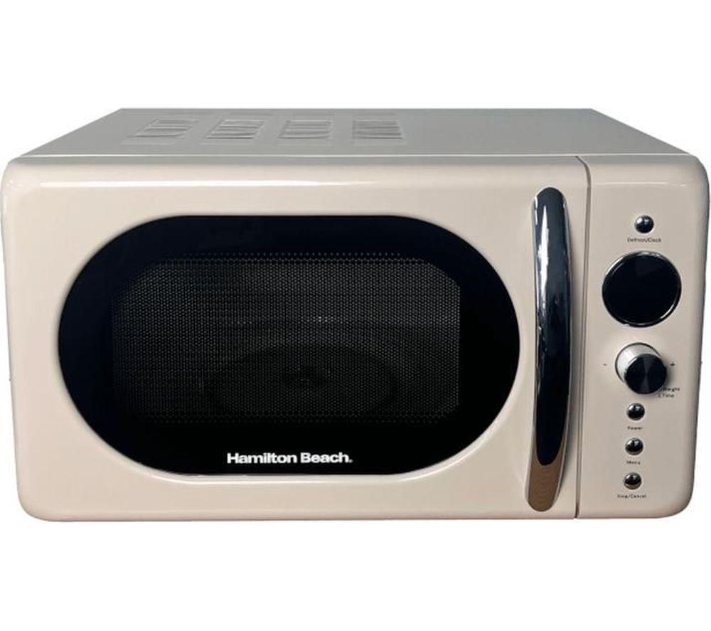 HAMILTON BEACH Retro HB70H20C Compact Solo Microwave - Cream, Cream