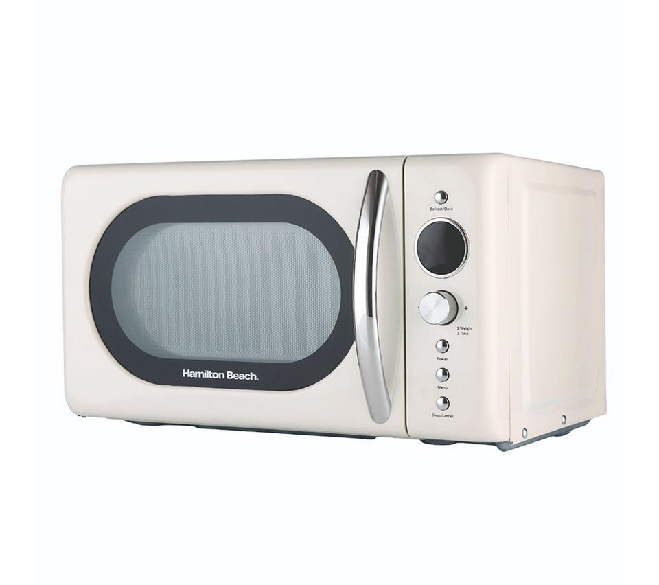 HAMILTON BEACH Retro HB70H20C Compact Solo Microwave - Cream