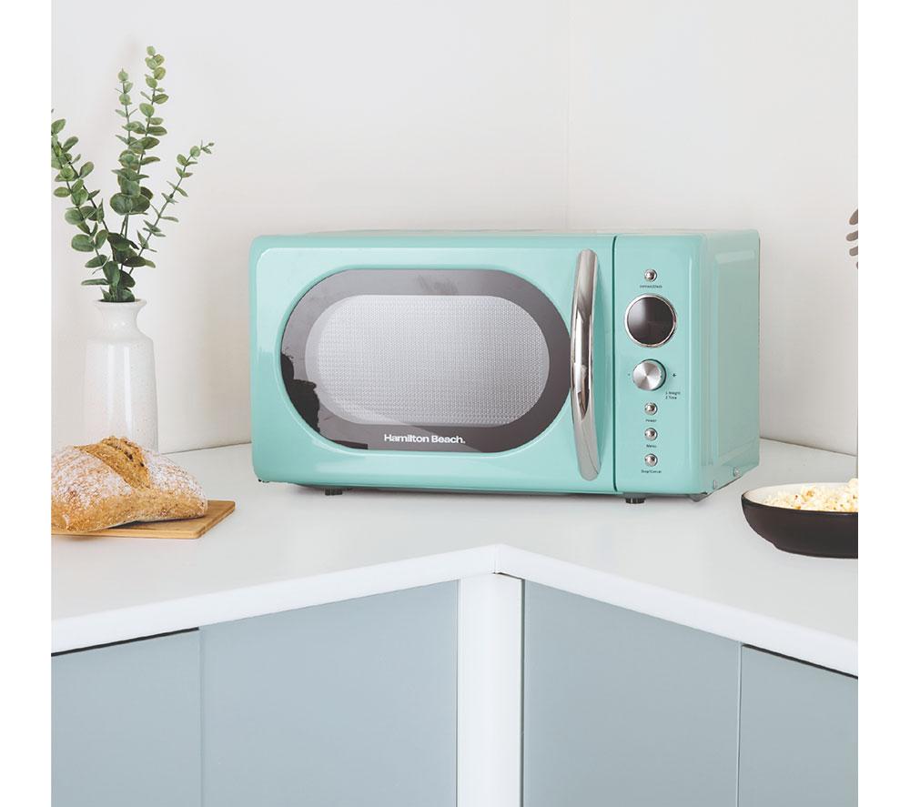 HAMILTON BEACH Retro HB70H20M Compact Solo Microwave - Mint image number 2 of 14