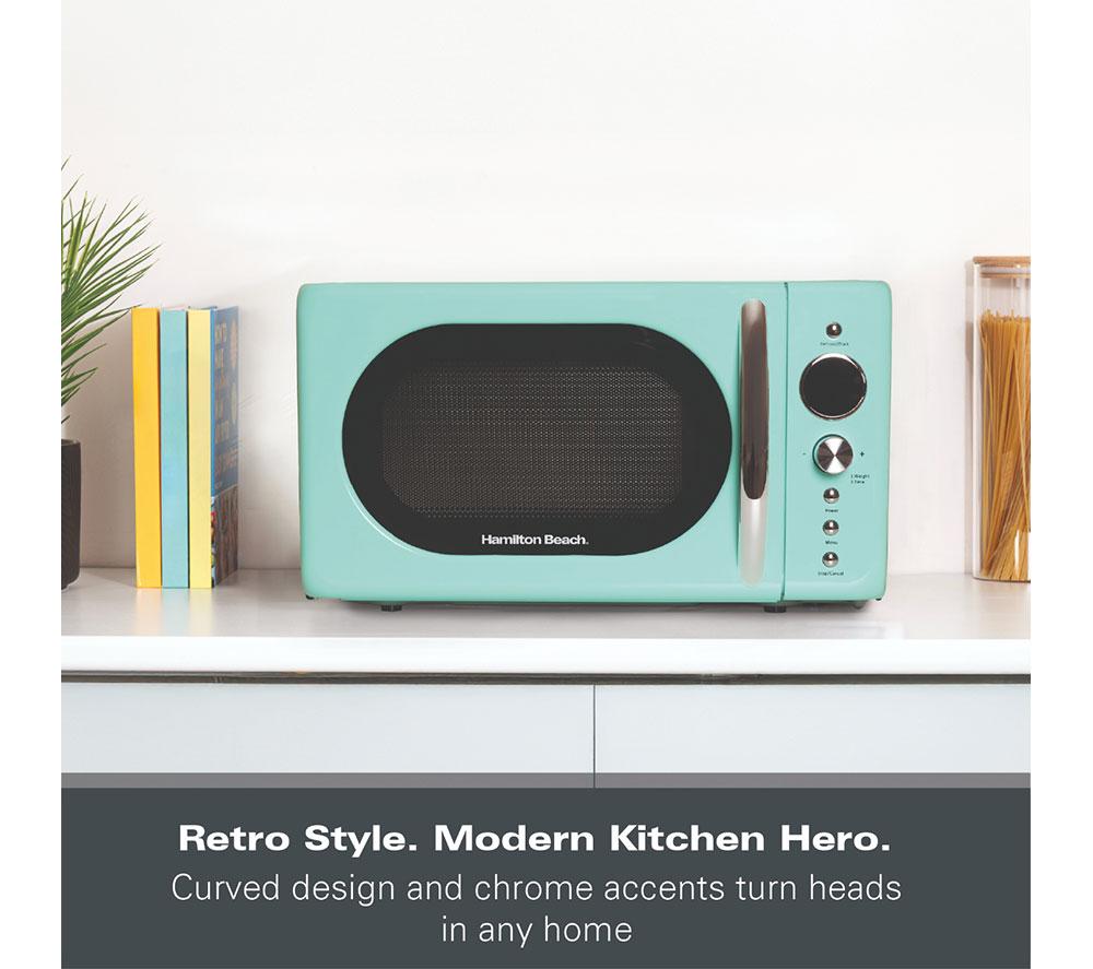 HAMILTON BEACH Retro HB70H20M Compact Solo Microwave - Mint image number 4 of 14