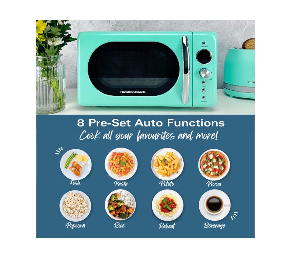 HAMILTON BEACH Retro HB70H20M Compact Solo Microwave - Mint image number 11 of 14