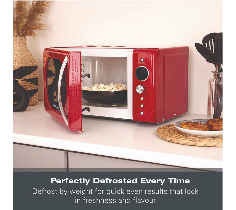 HAMILTON BEACH Retro HB70H20R Compact Solo Microwave - Red image number 7 of 10