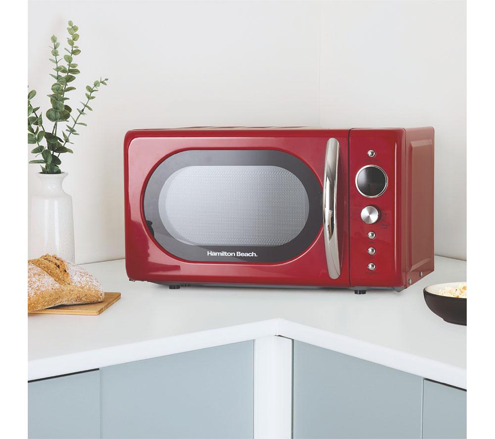 HAMILTON BEACH Retro HB70H20R Compact Solo Microwave - Red image number 10 of 10