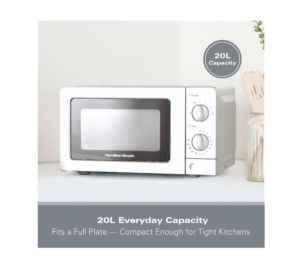 HAMILTON BEACH HB70T20S Compact Solo Microwave - Silver image number 2 of 11