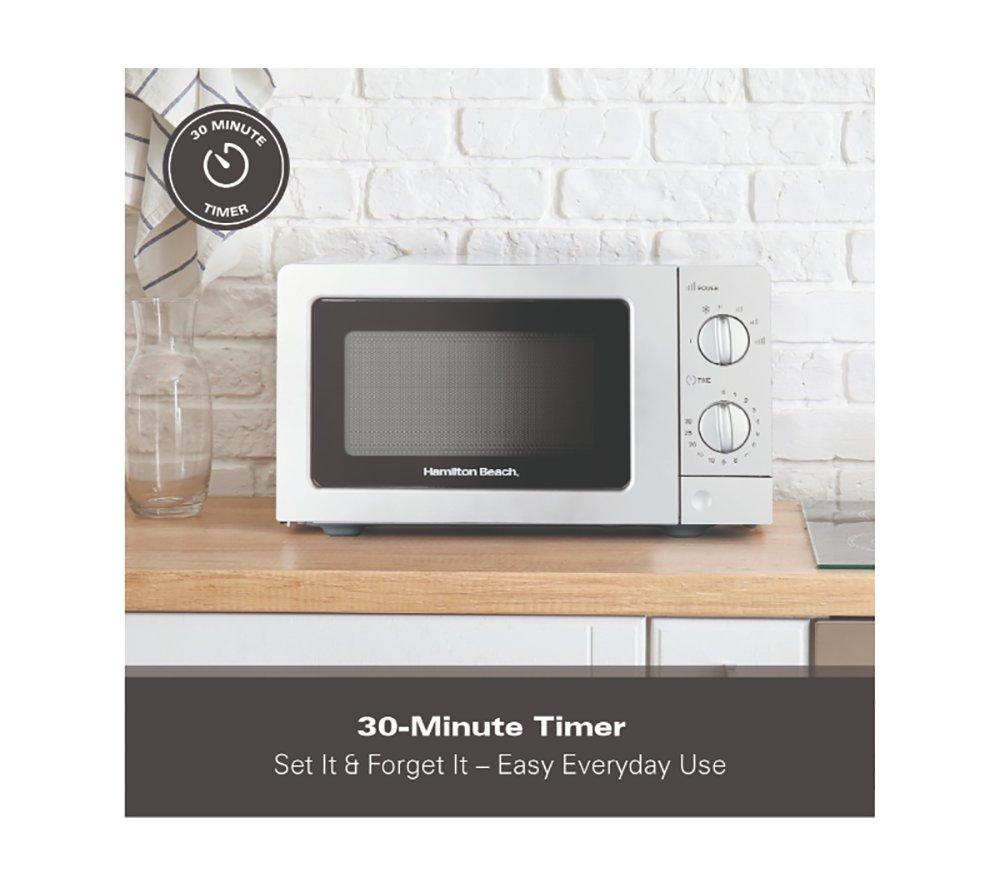 HAMILTON BEACH HB70T20S Compact Solo Microwave - Silver image number 7 of 11