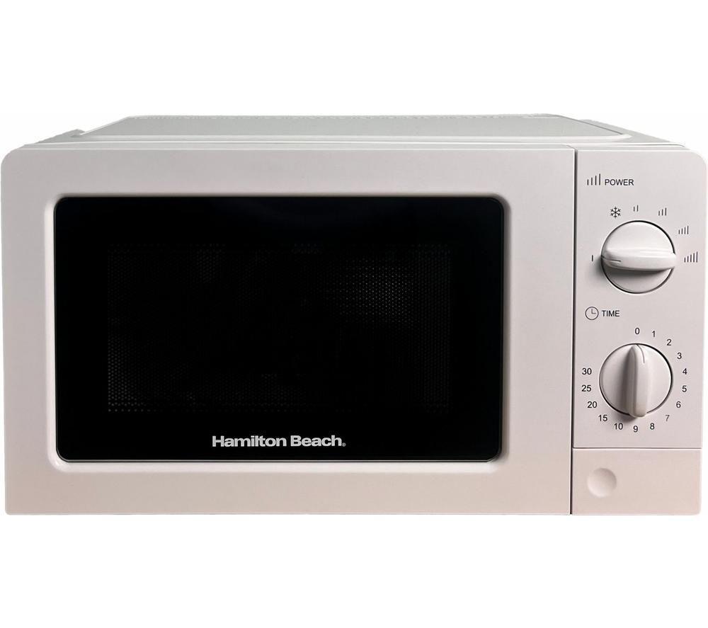 Hamilton Beach HB70T20W Compact Solo Microwave - White, White