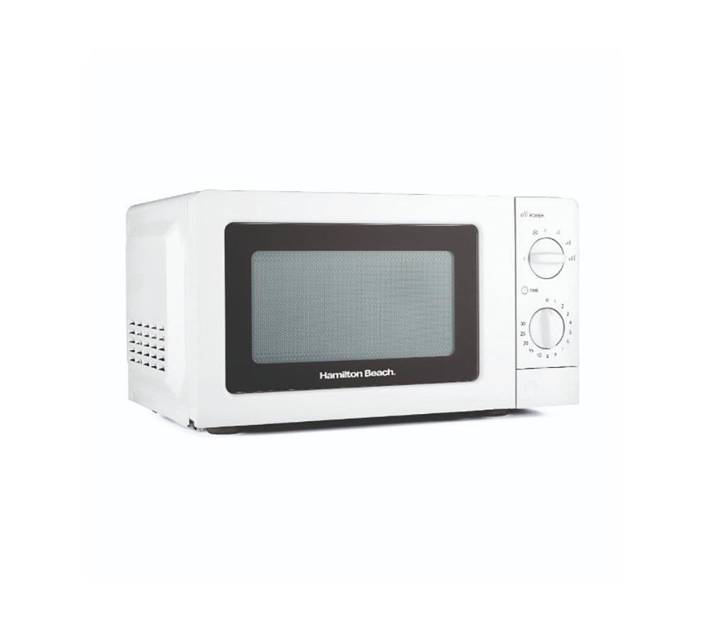 HAMILTON BEACH HB70T20W Compact Solo Microwave - White image number 2 of 7