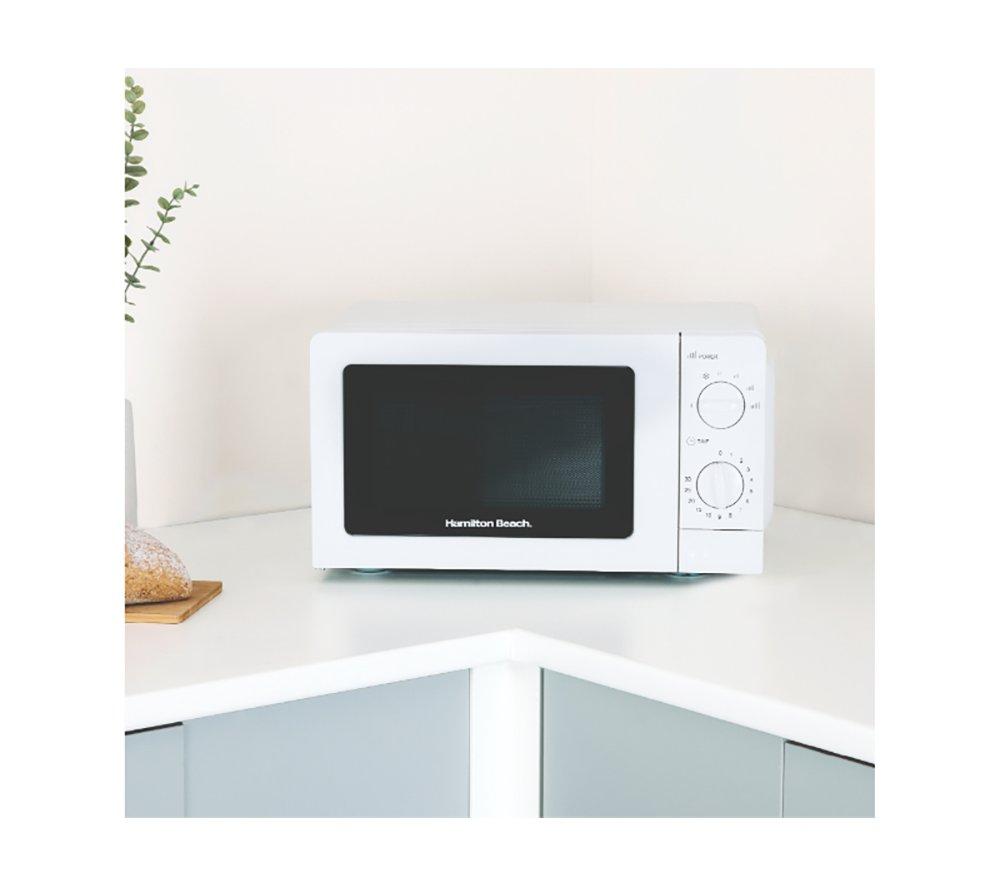 HAMILTON BEACH HB70T20W Compact Solo Microwave - White image number 7 of 7