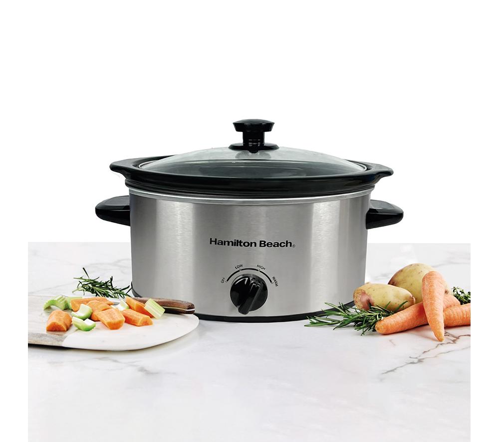 HAMILTON BEACH The Comfort Cook Slow Cooker - Silver image number 2 of 15