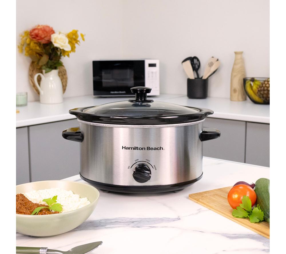 HAMILTON BEACH The Comfort Cook Slow Cooker - Silver image number 14 of 15