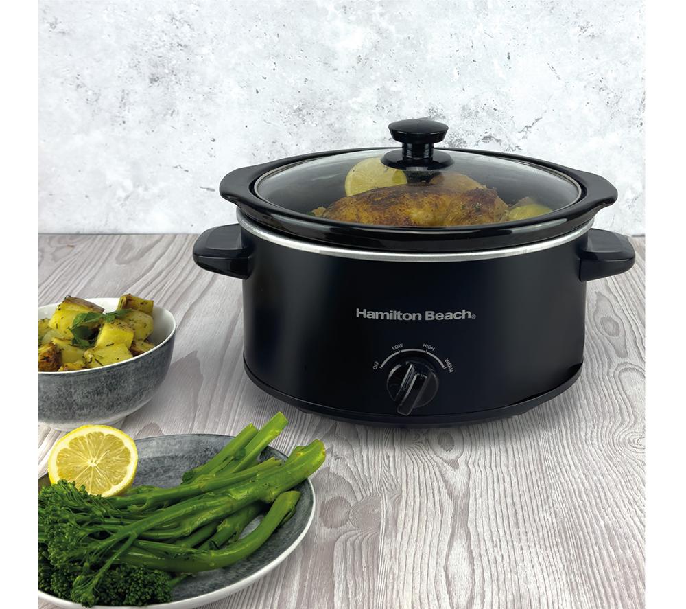 HAMILTON BEACH The Comfort Cook Slow Cooker - Black image number 3 of 15