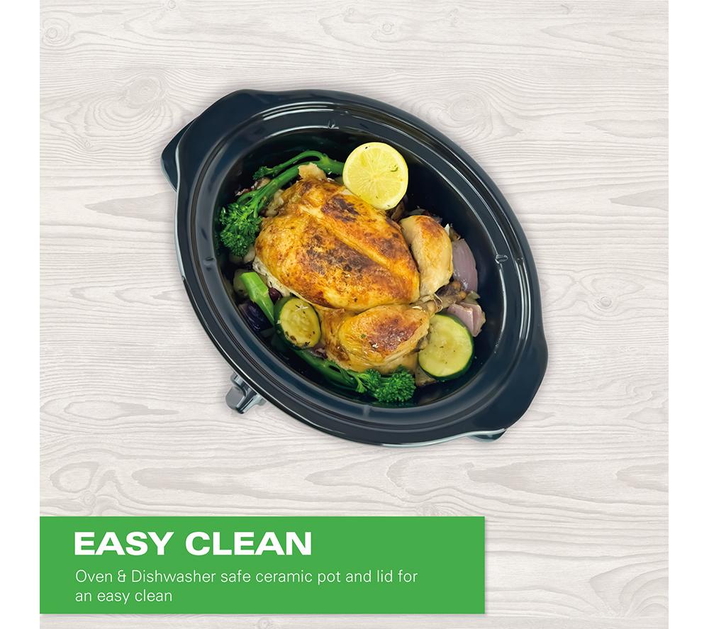 HAMILTON BEACH The Comfort Cook Slow Cooker - Black image number 4 of 15