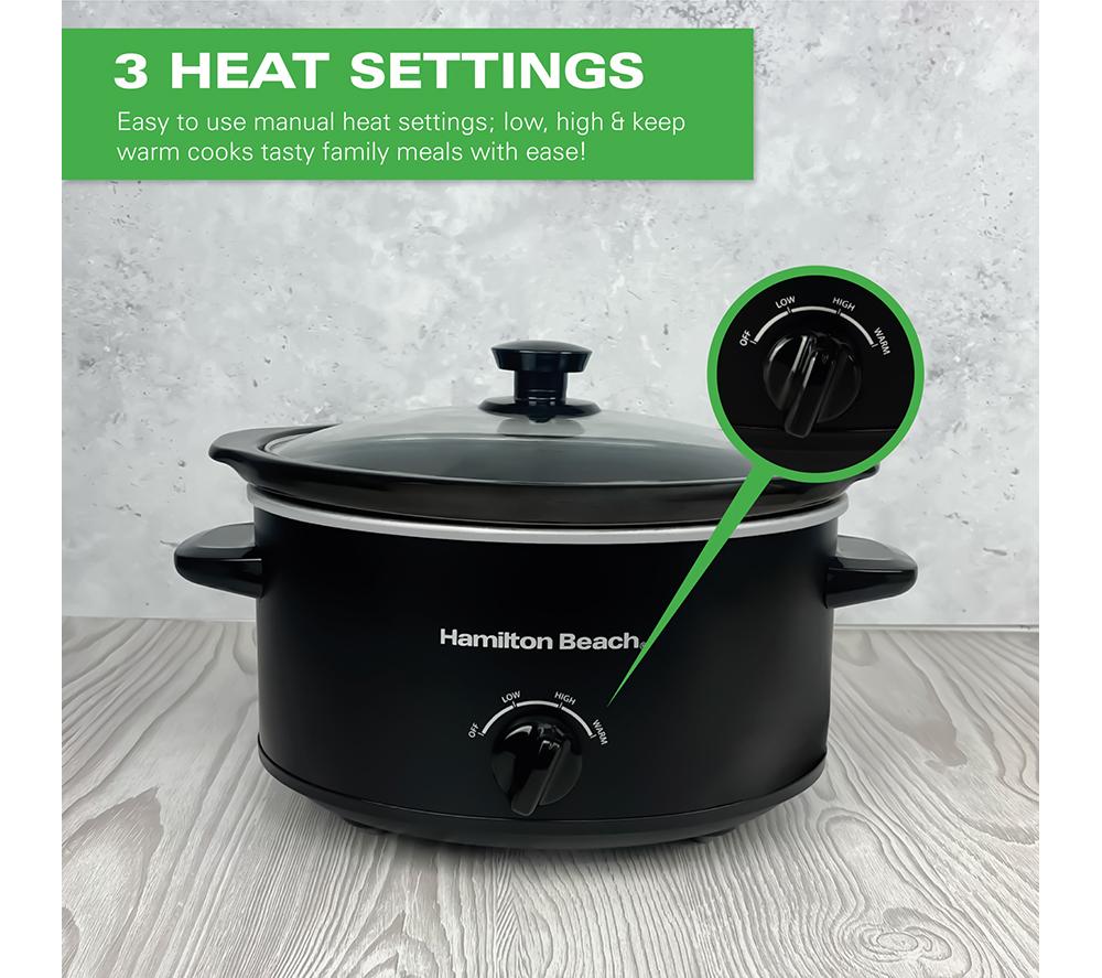 HAMILTON BEACH The Comfort Cook Slow Cooker - Black image number 5 of 15