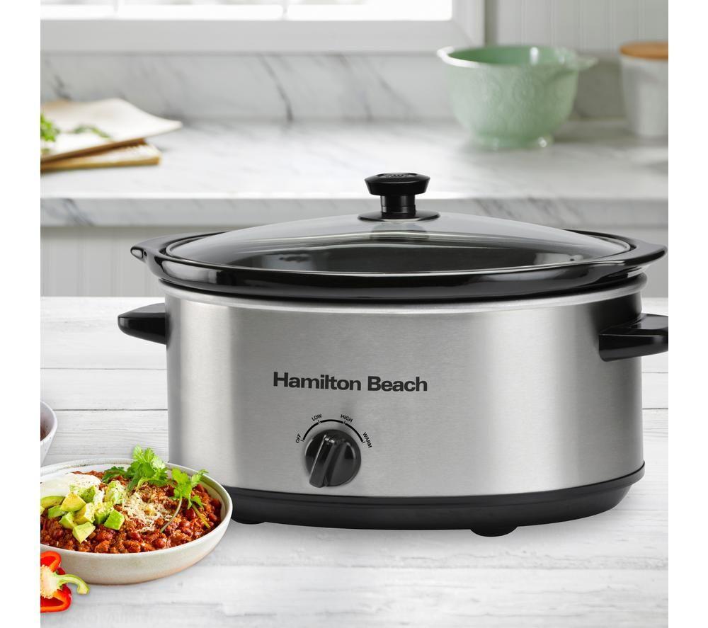 HAMILTON BEACH The Family Favourite Slow Cooker - Silver image number 3 of 4