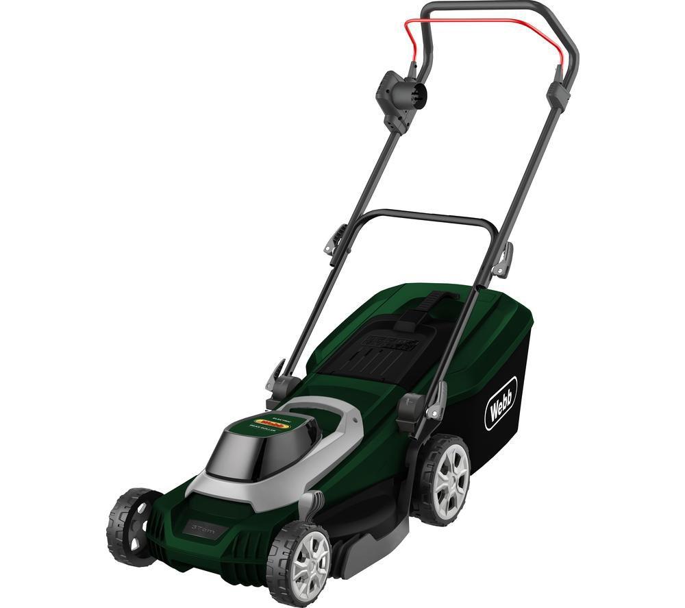 WEBB Supreme WEER37RR Corded Rotary Lawn Mower - Green