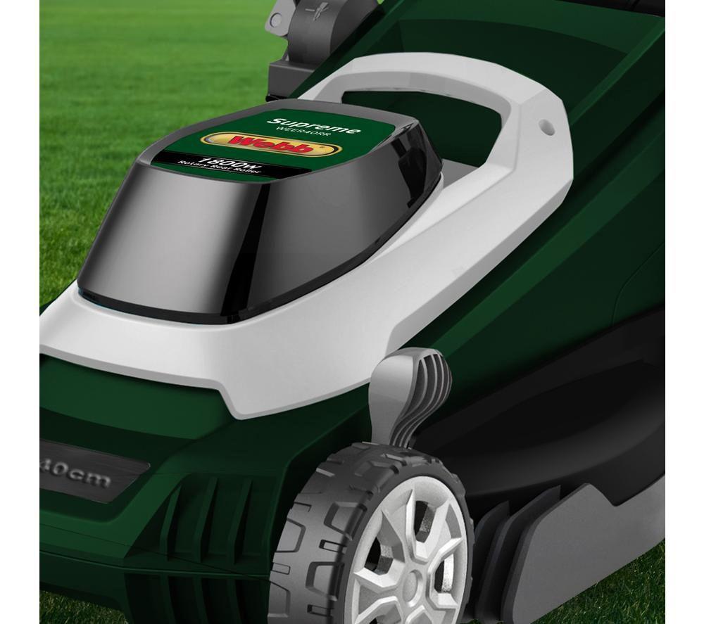 WEBB Supreme WEER40RR Corded Rotary Lawn Mower - Green image number 5 of 6