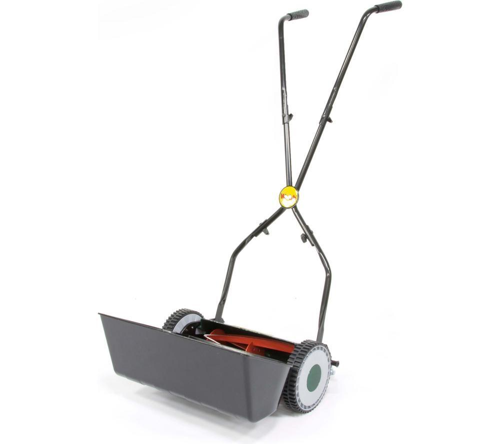 Webb Weh30 Cordless Cylinder Lawn Mower - Green, Orange & Black