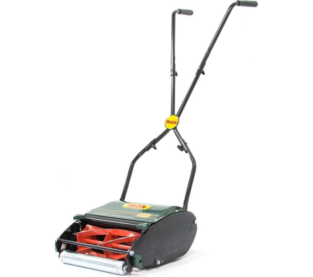 WEBB WEH12R Cordless Cylinder Lawn Mower - Green & Black image number 2 of 4