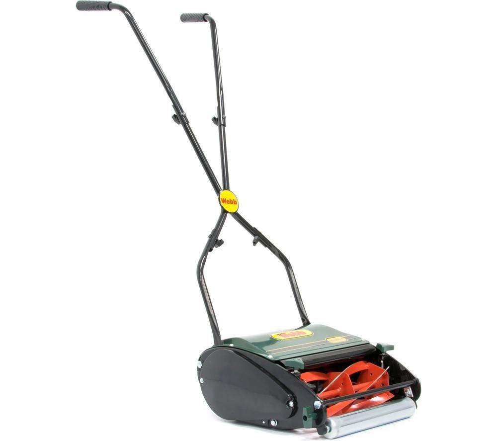 WEBB WEH12R Cordless Cylinder Lawn Mower - Green & Black image number 3 of 4