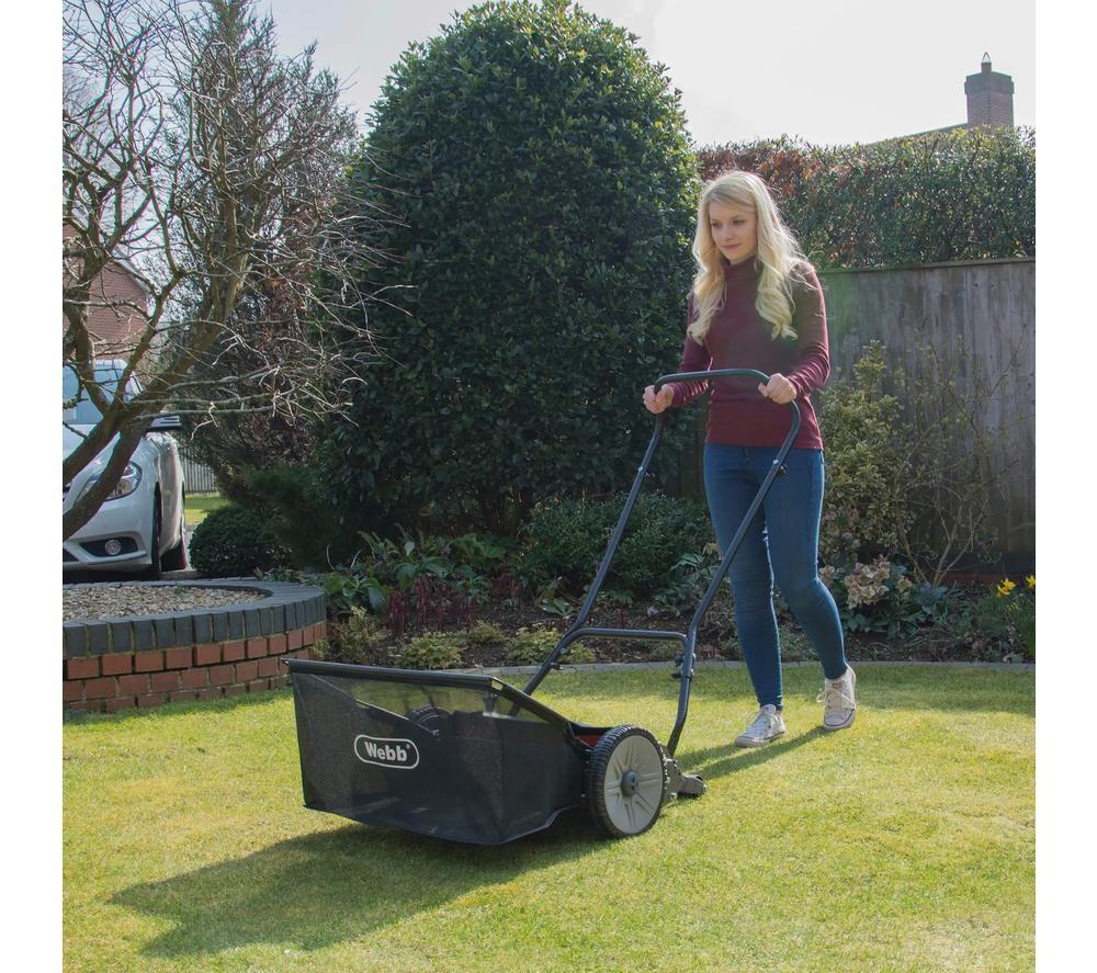 WEBB WEH18 Cordless Cylinder Lawn Mower - Green & Black image number 3 of 3