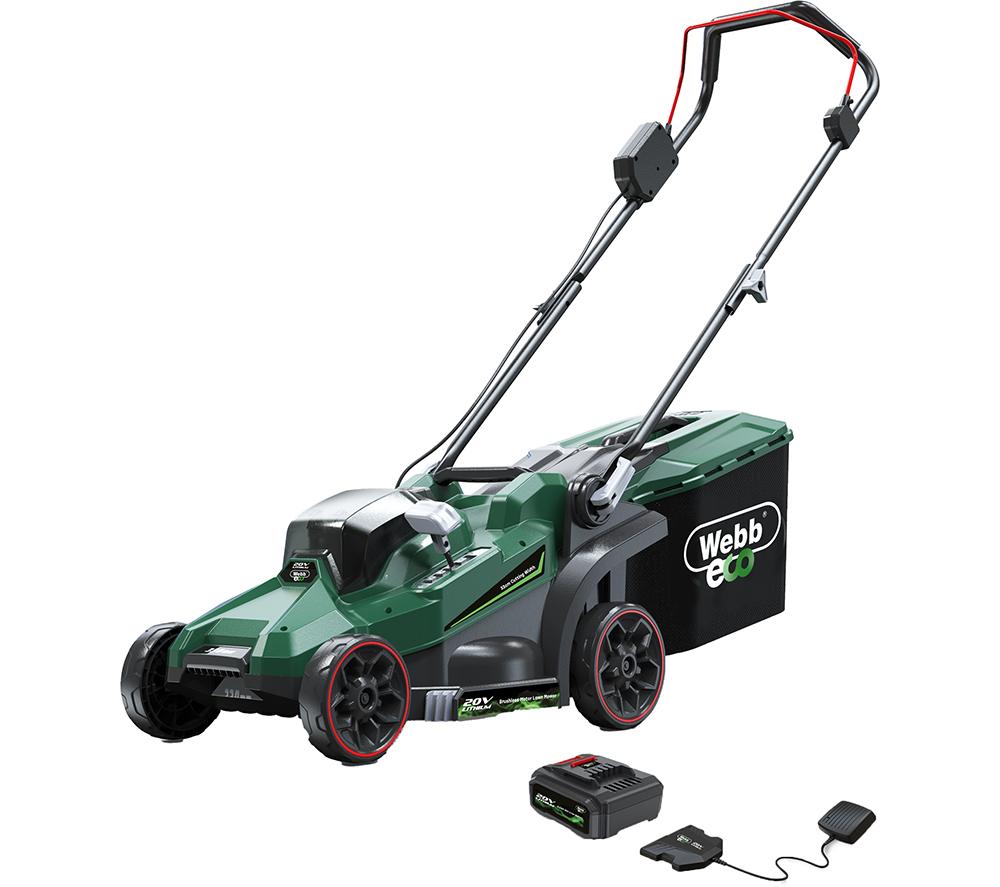 WEBB WEV20LM33B4 Cordless Rotary Lawnmower - Green & Black image number 6 of 16