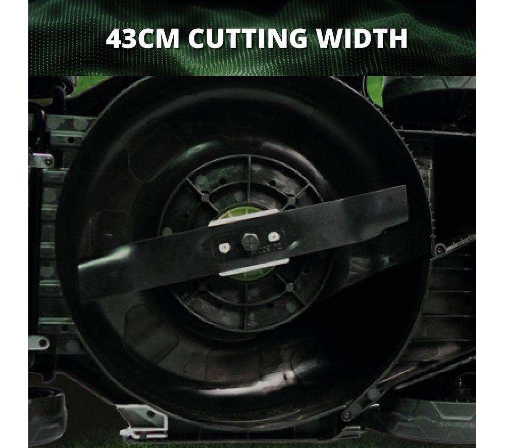 WEBB Classic WEV20X2LM43B4X Cordless Rotary Lawn Mower - Black & Green image number 5 of 11