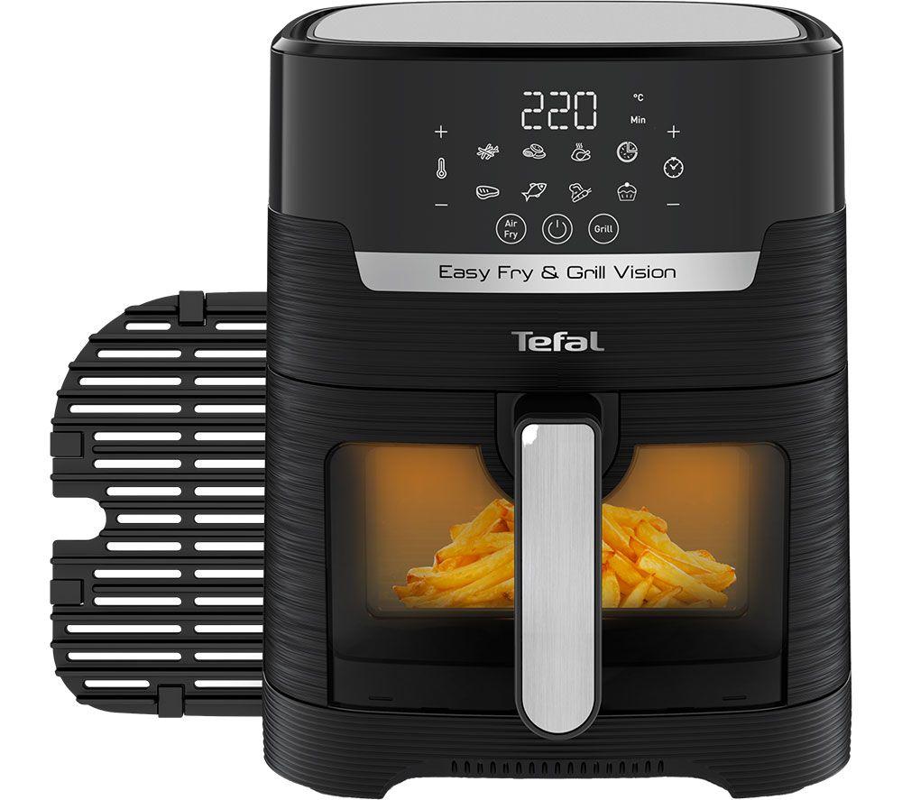  T-fal Easy Fry XXL Air Fryer & Grill Combo with One-Touch  Screen, 8 Preset Programs, 5.9 quarts, Black & Stainless Steel : Everything  Else