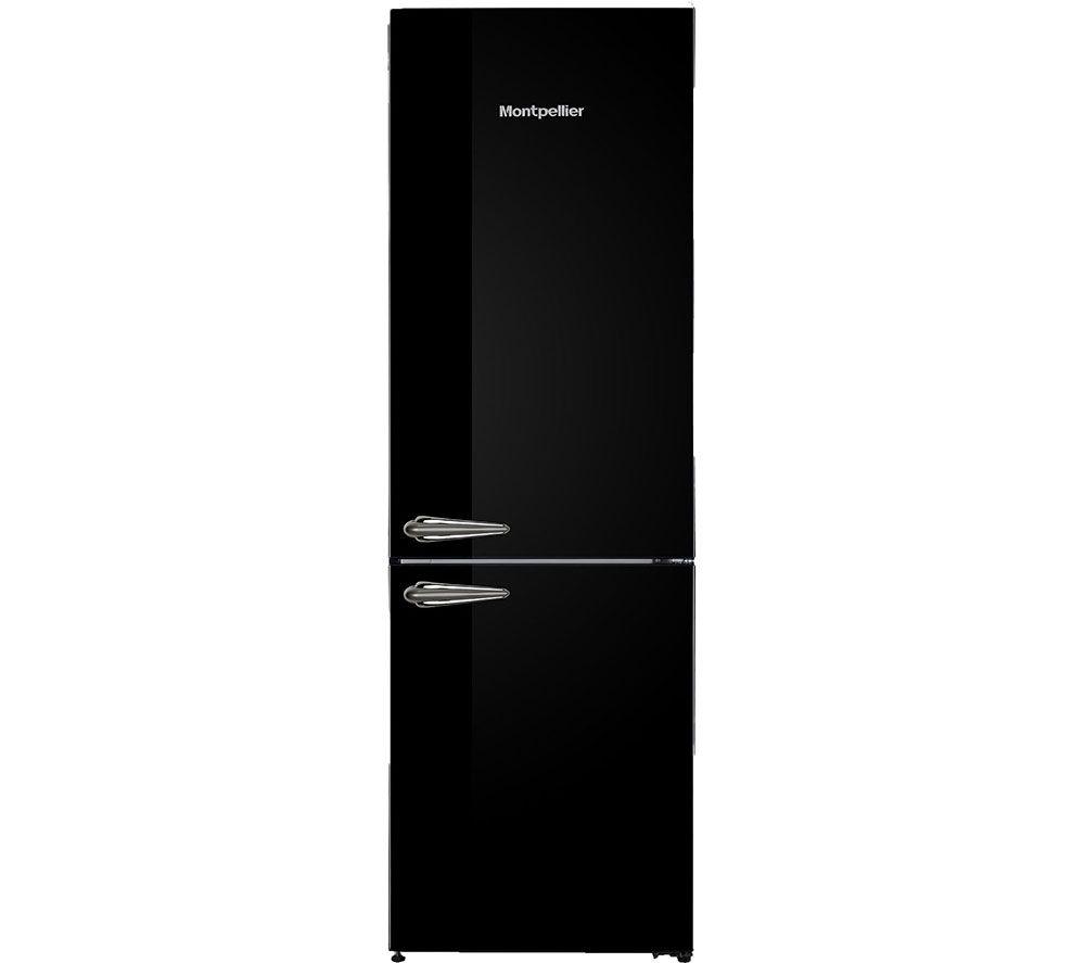 MONTPELLIER Retro MAB386EK 60/40 Fridge Freezer - Black, Black