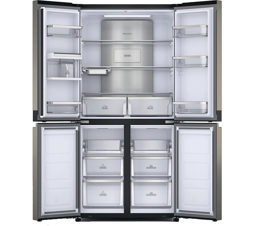 HOTPOINT Total No Frost HQ9 U2BL G Fridge Freezer - Black Inox image number 2 of 14