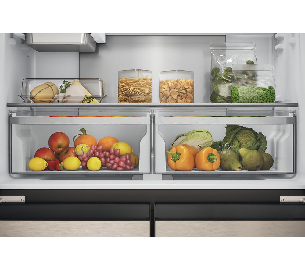 HOTPOINT Total No Frost HQ9 U2BL G Fridge Freezer - Black Inox image number 8 of 14