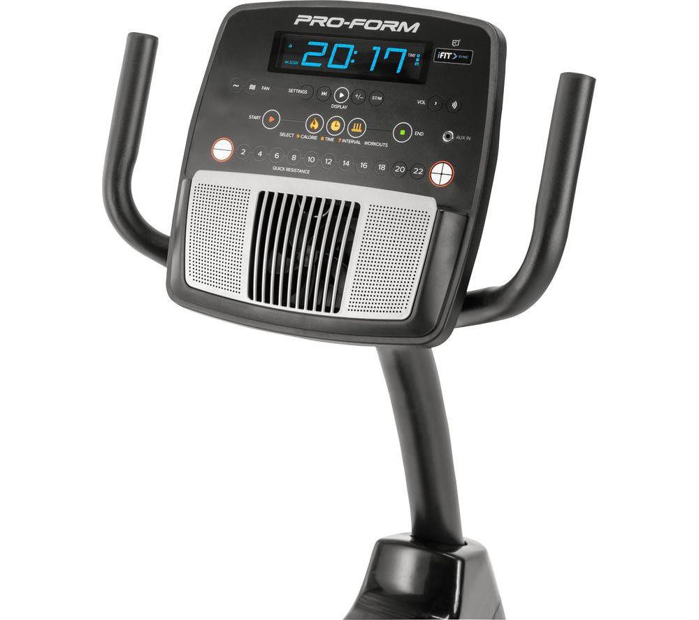 PROFORM 325 CSX Smart Bluetooth Recumbent Exercise Bike Silver Black