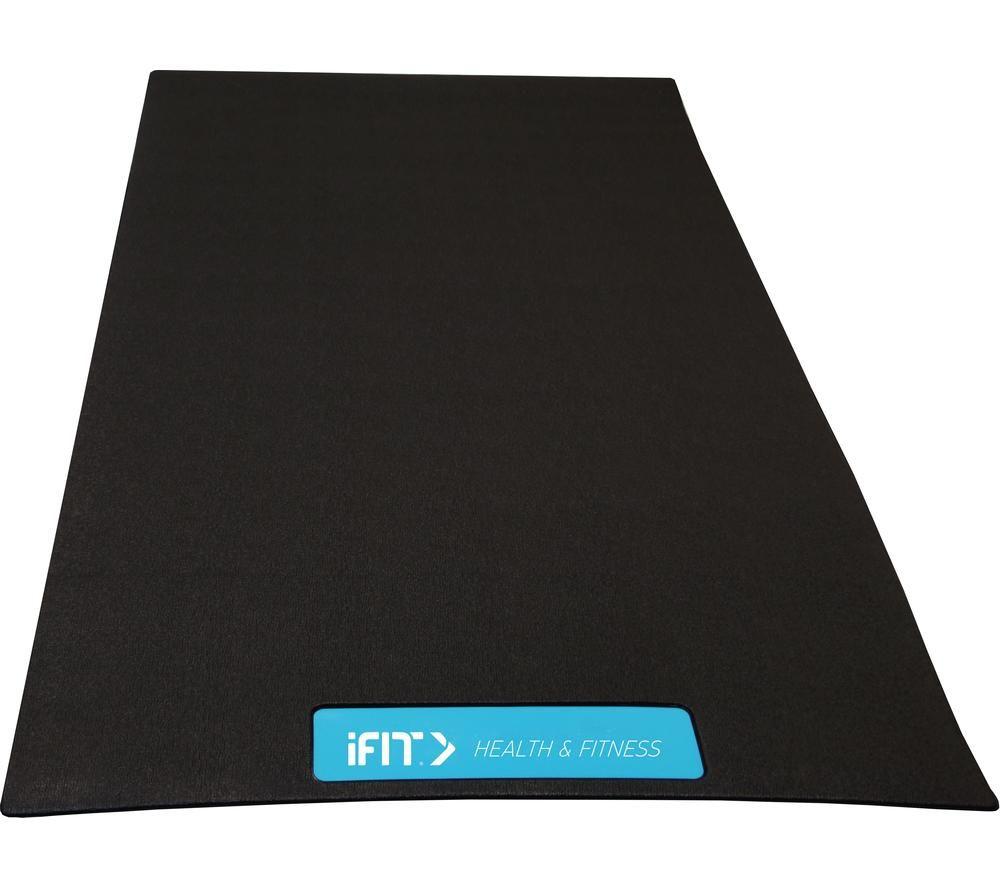 Image of IFIT ICEMAT18 Exercise Equipment Floor Mat - Black, Black