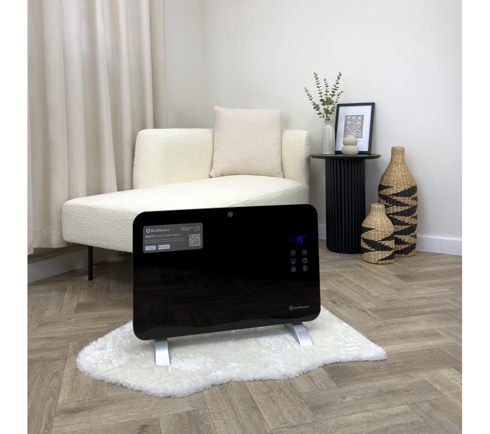 REDIFFUSION RED1000GB Smart Panel Heater - Black image number 4 of 10