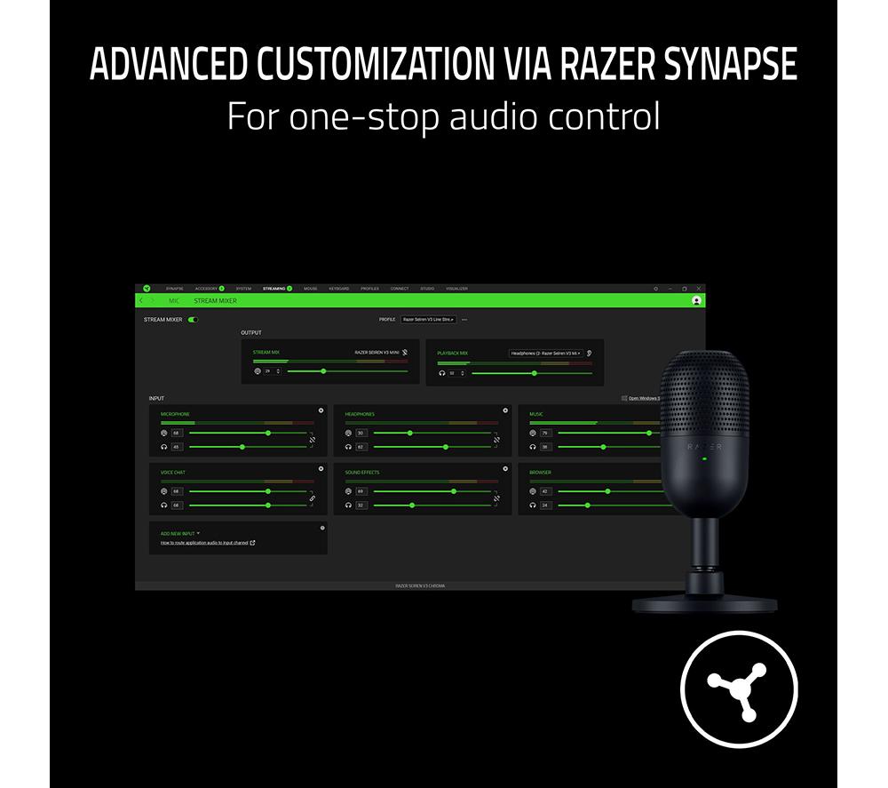 Buy RAZER Seiren V3 Mini Microphone - Black | Currys