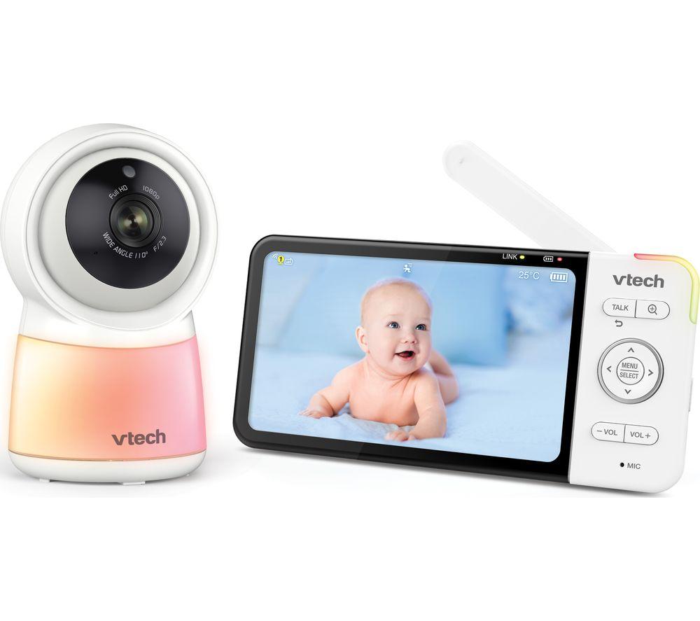VTECH RM5755HD 5" LCD Screen Smart Video Baby Monitor - White image number 2 of 2