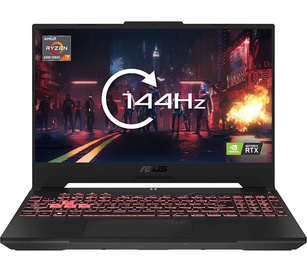 ASUS TUF Gaming A15 15.6" Gaming Laptop - AMD Ryzen™ 7, RTX 3060, 512 GB SSD, Silver/Grey